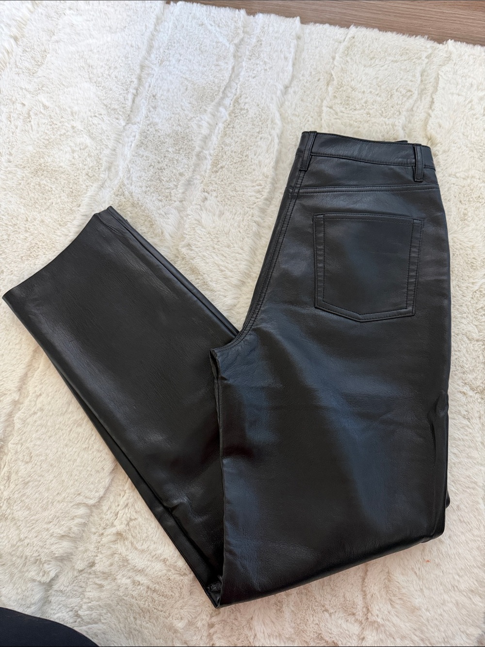 Wilfred Faux Leather Black Skinny Pants
